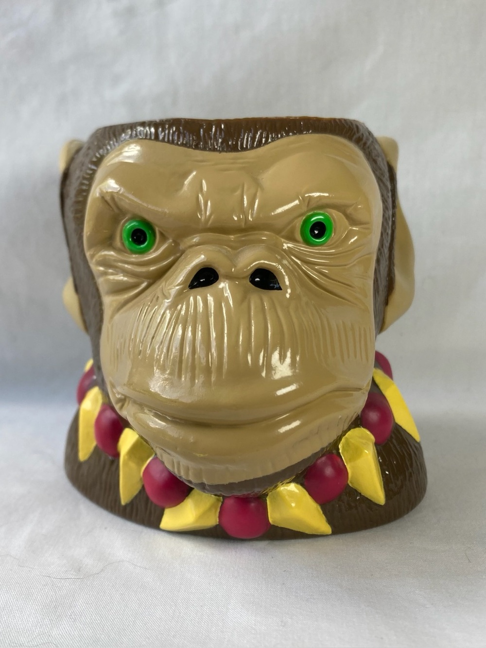 RARE Disney Adventures Club Plastic Monkeynut Pleasure Island 3D Mug Cup